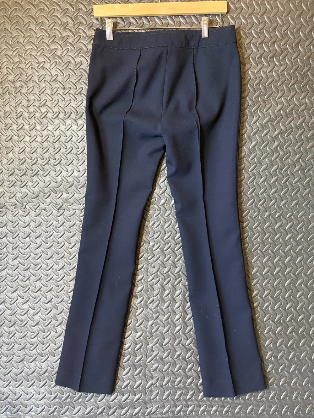 Tory Burch Navy Flared Dress Pants